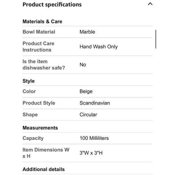 Beige Marble Salt Cellar with Lid (3.5oz) - Versatile Marble Jar To Store Spices - Picture 7 of 12